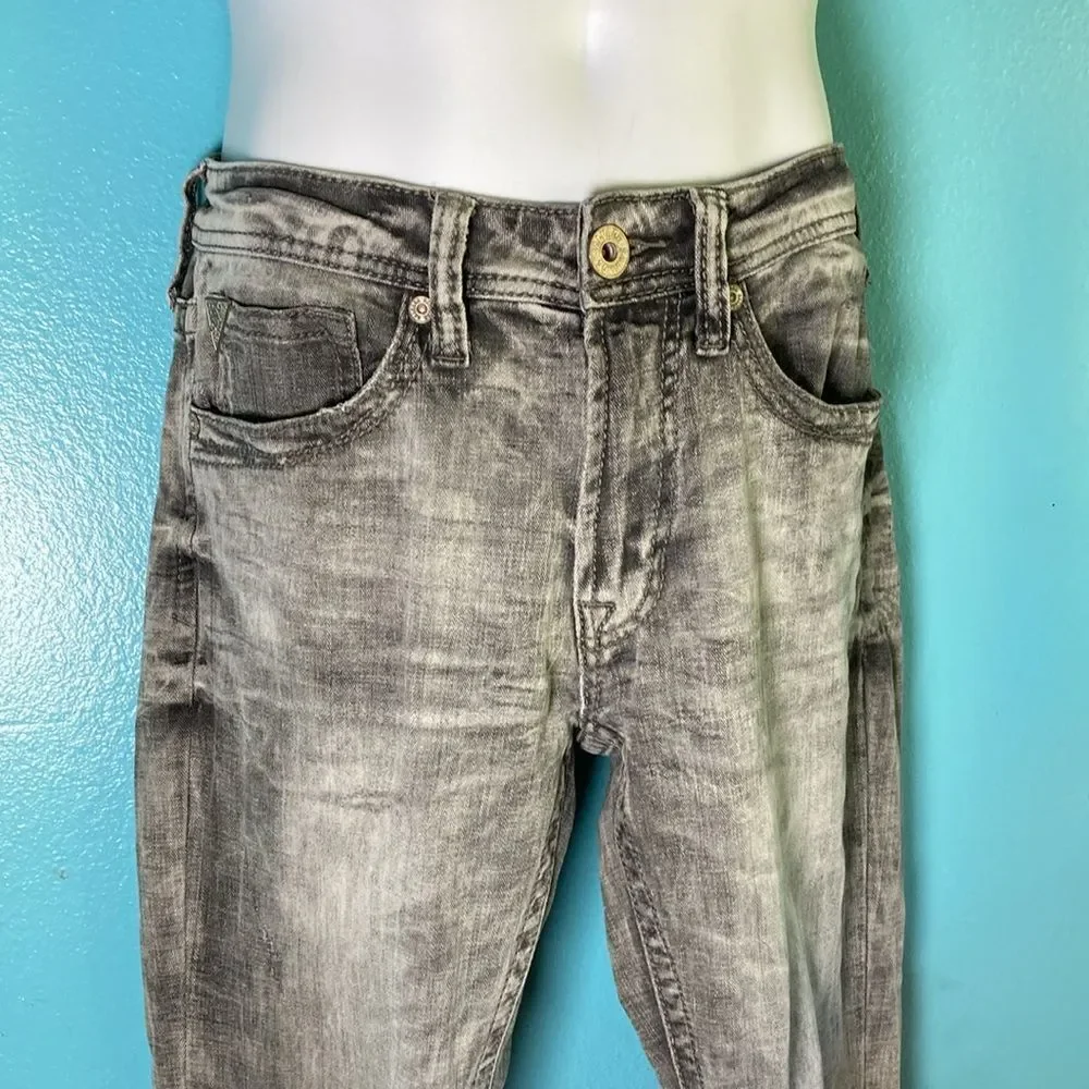 Men’s Jeans Size 31S Salvage Supply Co For Buckle Gray Washed Denim with Flaw